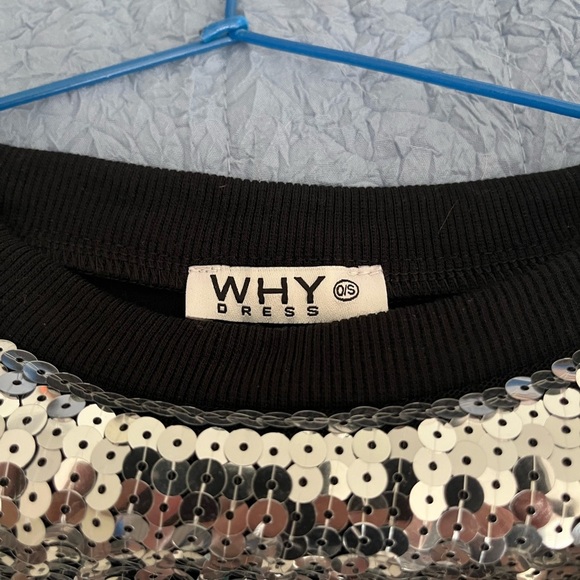 Game day Silver and Blue Sequin Jersey Dress Dallas Cowboy Colors Size One Size - Picture 4 of 7